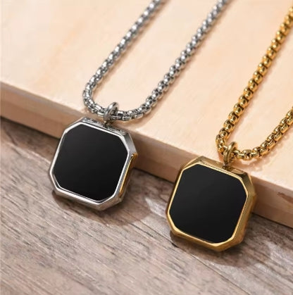 Men Geometric Pendant Necklace