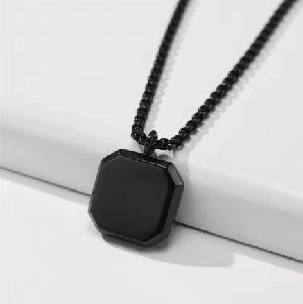 Men Geometric Pendant Necklace