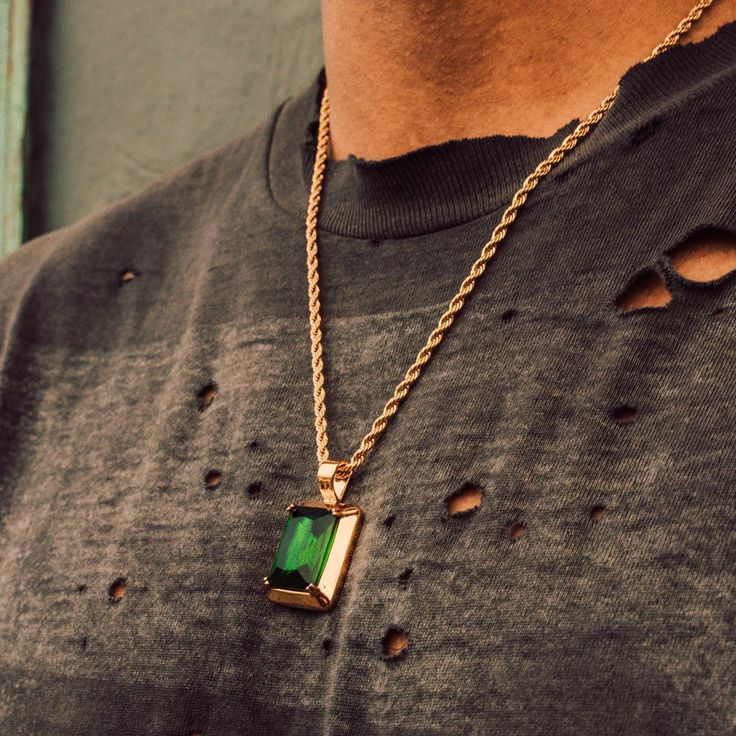 Men Geometric Pendant Necklace